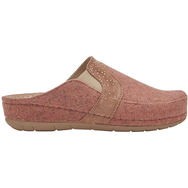 DUNDEE (F) Wool + Suede Dusty Pink