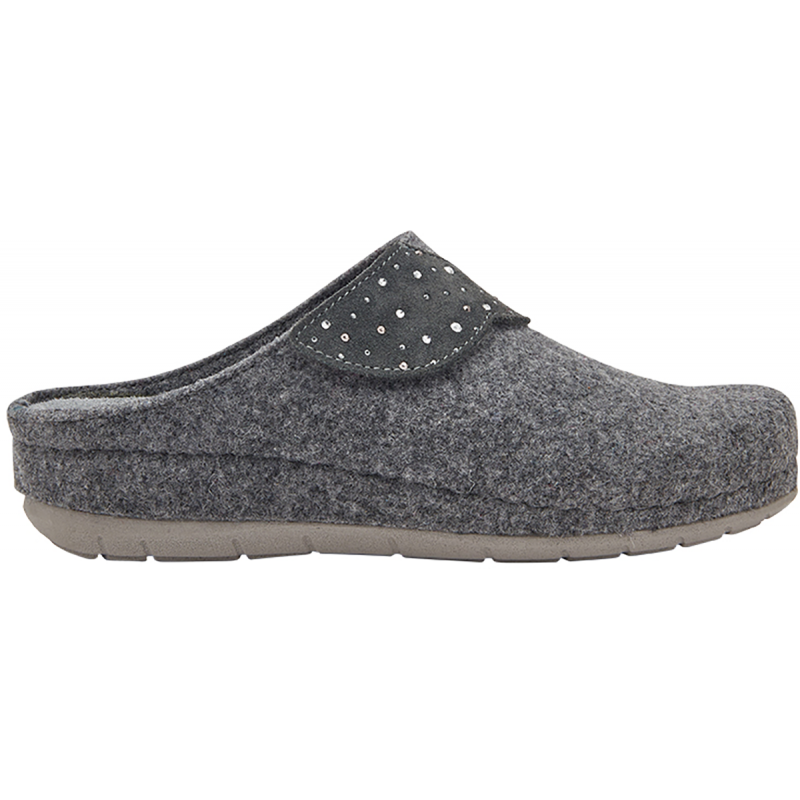 BRUGES (F) Wool + Suede Dark Grey