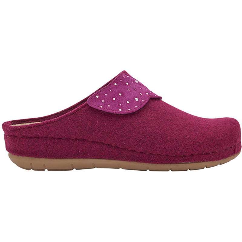 BRUGES (F) Wool + Suede Magenta