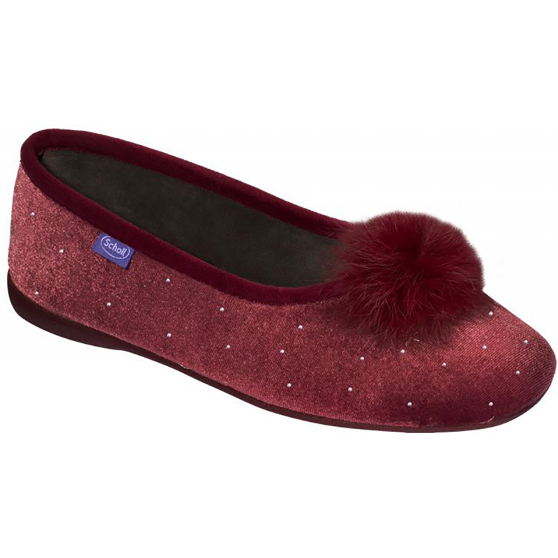 SNOWY SNOWY (F) Microfiber + Pom Poms Wine