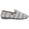 MADDY (F) SHOE Striped Synthetic Fur Light Grey