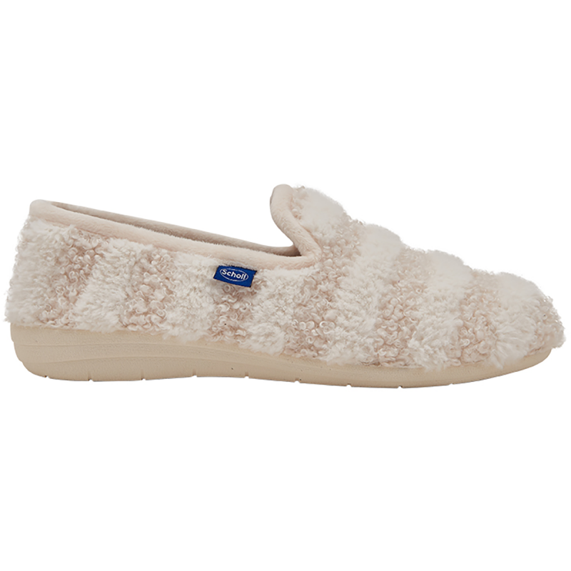MADDY (F) SHOE Striped Synthetic Fur Light Cream