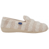 MADDY (F) SHOE Striped Synthetic Fur Light Cream