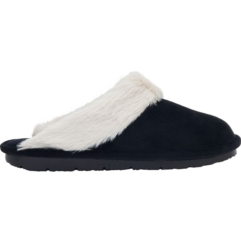 BRIENNE (F) Microfiber + Synthetic Fur Black