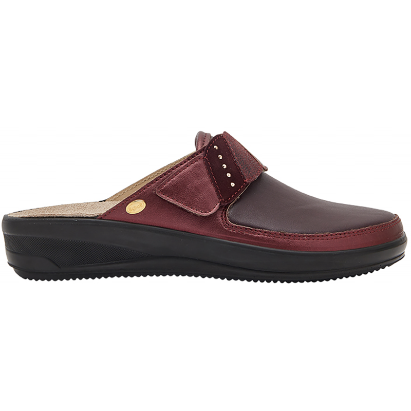 MYRA (F) Laminated Synthetic + Elasticated Bordeaux