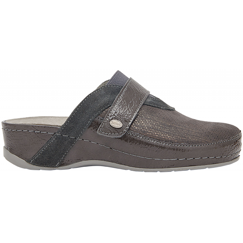 ARIES (F) Patent Synth. + Printed Elastic. Taupe