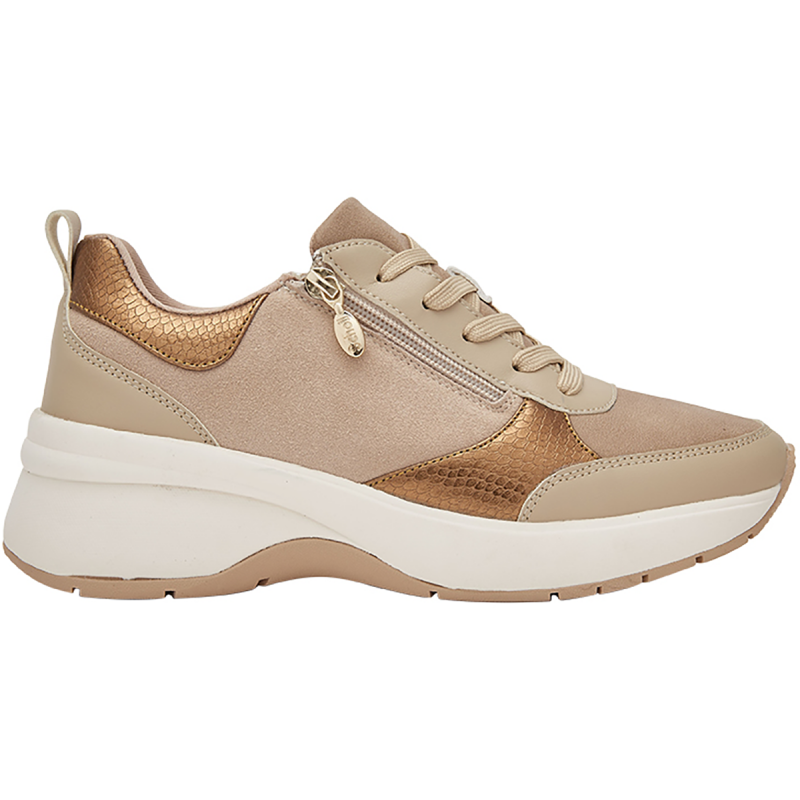 VICTORIA (F) Synthetic + Suede Beige