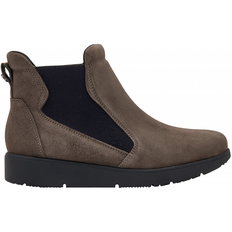 GILLY ANKLE BOOT (F) Suede Dark Taupe