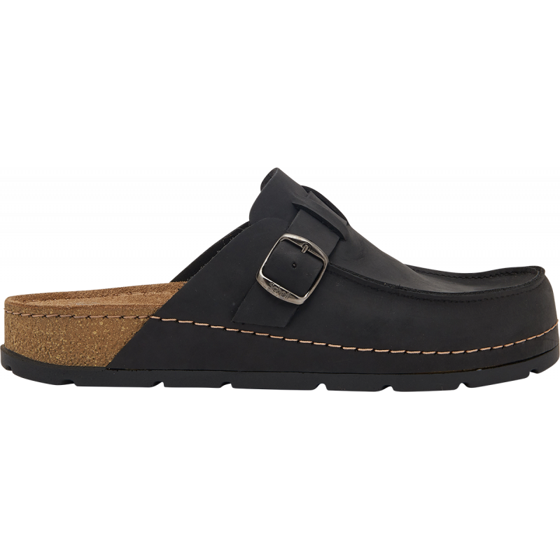 BORA MOCCASSIN MAN (H) Oiled Leather Black