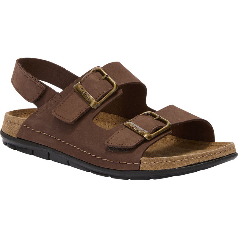 PACK 6 ABERDEEN MAN SANDAL (H) LEATHER - NUBUCK DARK BROWN