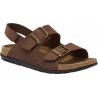PACK 6 ABERDEEN MAN SANDAL (H) LEATHER - NUBUCK DARK BROWN