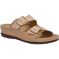 ABERDEEN (F) LEATHER - PRINTED ROSE GOLD
 Pointure-36