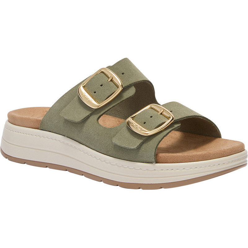 PACK 6 SCILLA 2 BUCKLES (F) LEATHER - SUEDE SAGE