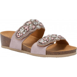 SALENTO 2 STRAPS (F) SYNTHETIC - GLITTERED MICROFIBER LIGHT PINK
 Pointure-37