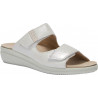 PACK 6 VARIGOTTI 2 STRAPS (F) LEATHER - PRINTED SUEDE OFF WHITE