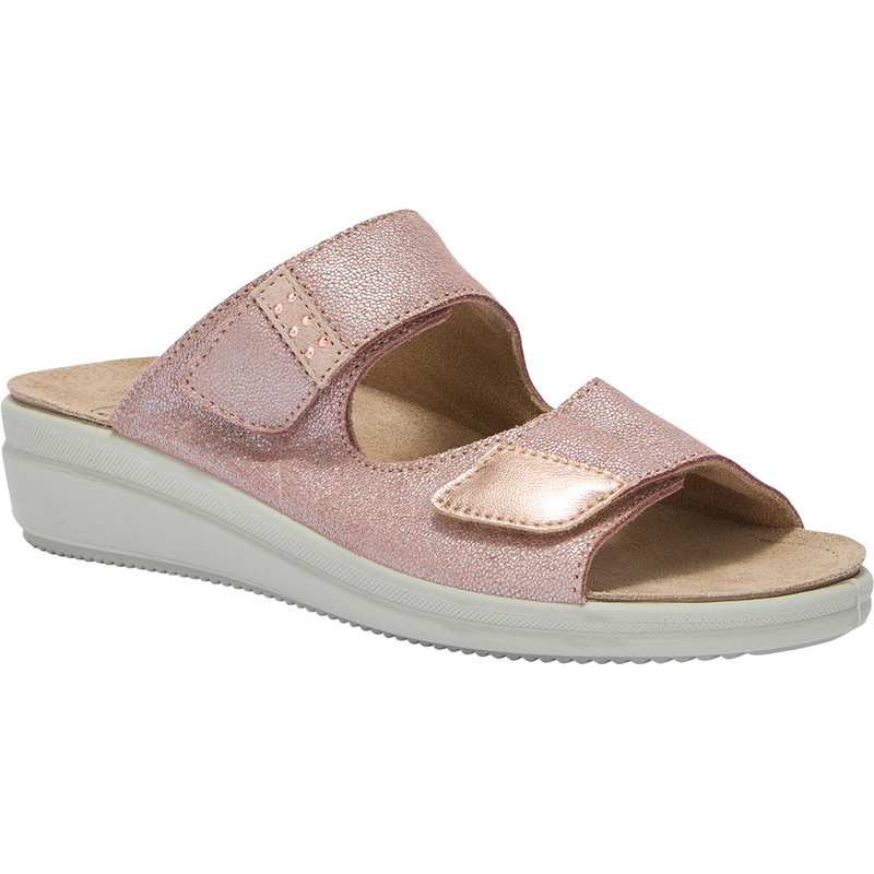 PACK 6 VARIGOTTI 2 STRAPS (F) LEATHER - PRINTED SUEDE ANTIQUE PINK