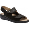 PACK 6 ANTONIA SANDAL (F) LEATHER - PRINTED SUEDE BLACK