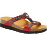 PACK 4 NEW BOGOTA' WEDGE (F) TEXTILE - SATIN BORDEAUX/MULTI