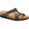 PACK 4 NEW BOGOTA' WEDGE (F) TEXTILE - SATIN DARK BLUE/MULTI