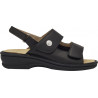 PACK 4 EMILIA ELASTIC SANDAL (F) LEATHER BLACK